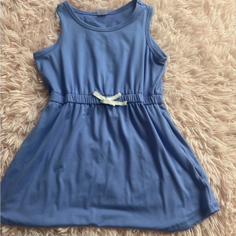 ZeroXposur Blue Sleeveless Crew Neck Sundress